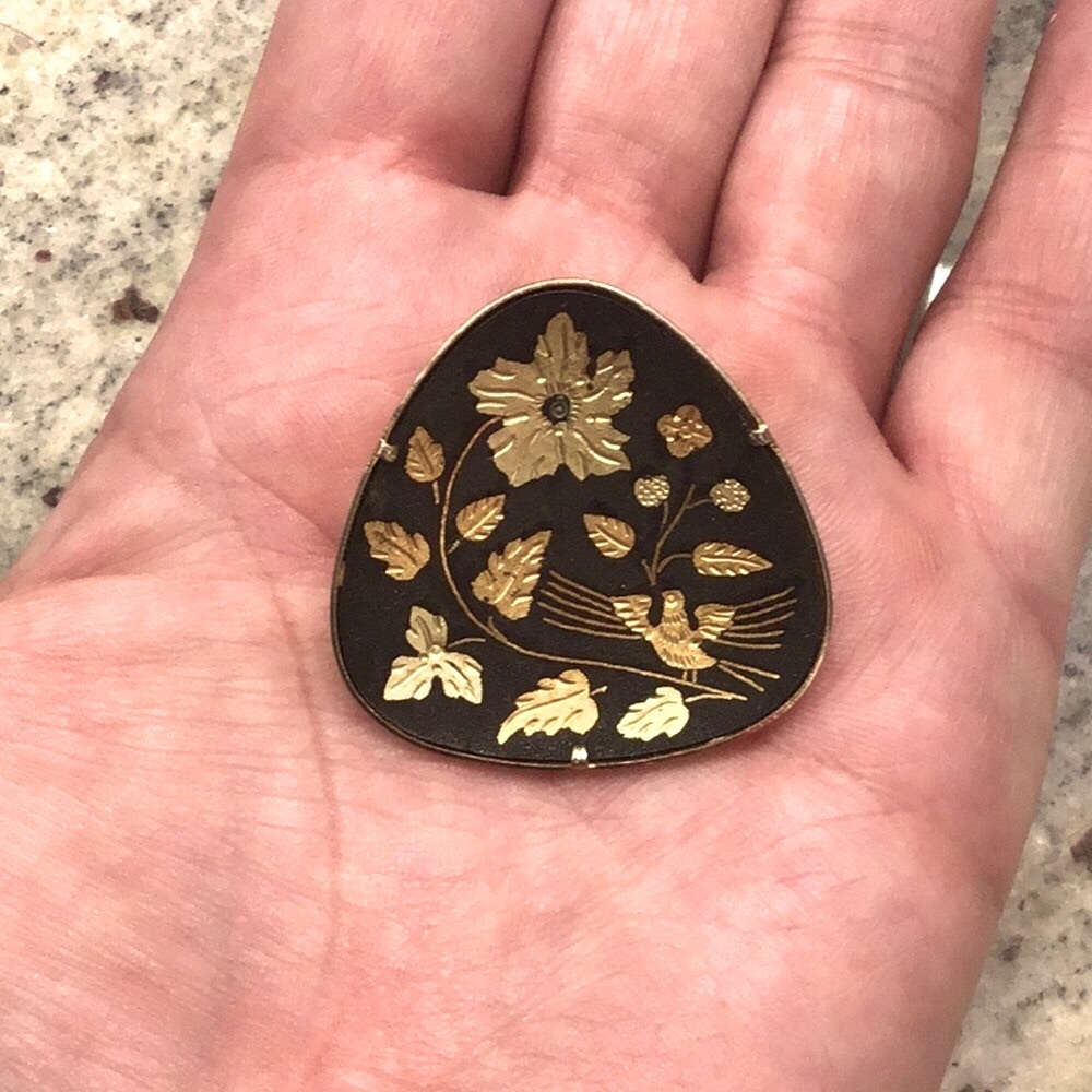 💯 TOLEDO GOLD Spanish Brooch - Picture 2 of 4